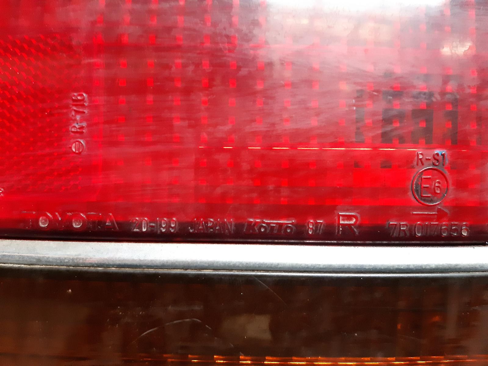 1990 TOYOTA CORONA Right Taillight Contact us for Photo