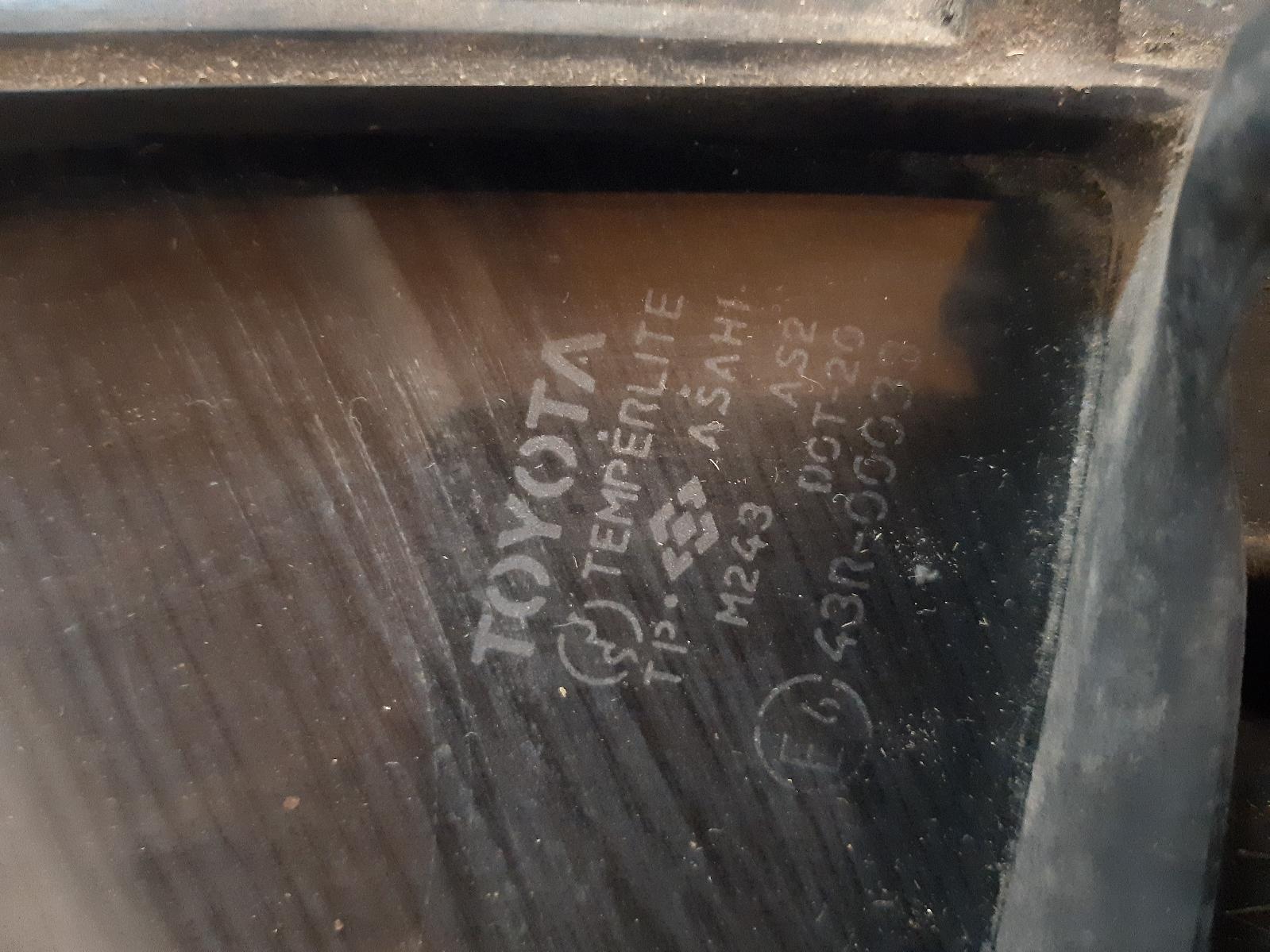 1990 TOYOTA COROLLA Right Rear 1/4 Door Glass Contact us for Photo