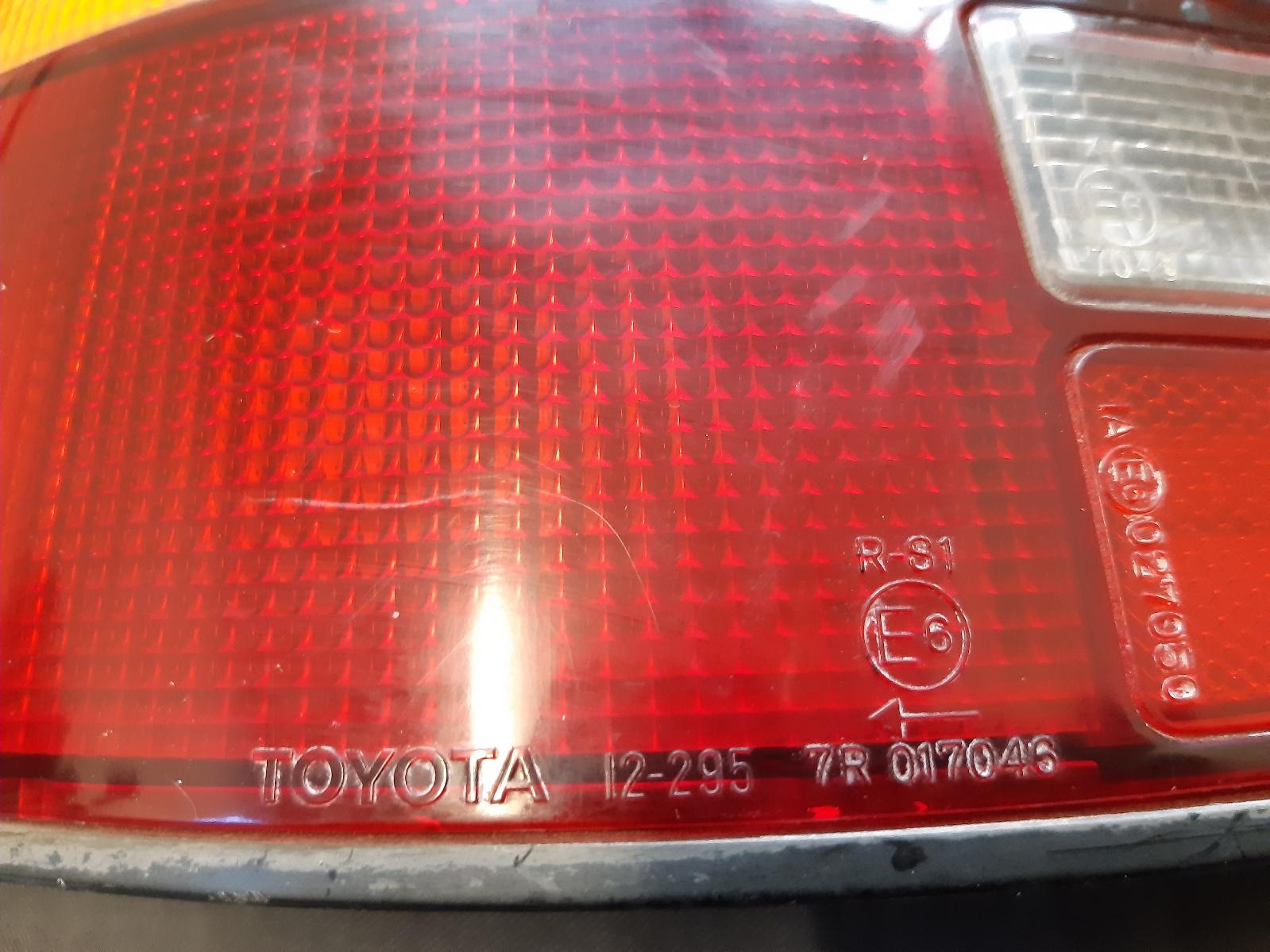 1991 TOYOTA COROLLA Left Taillight Contact us for Photo