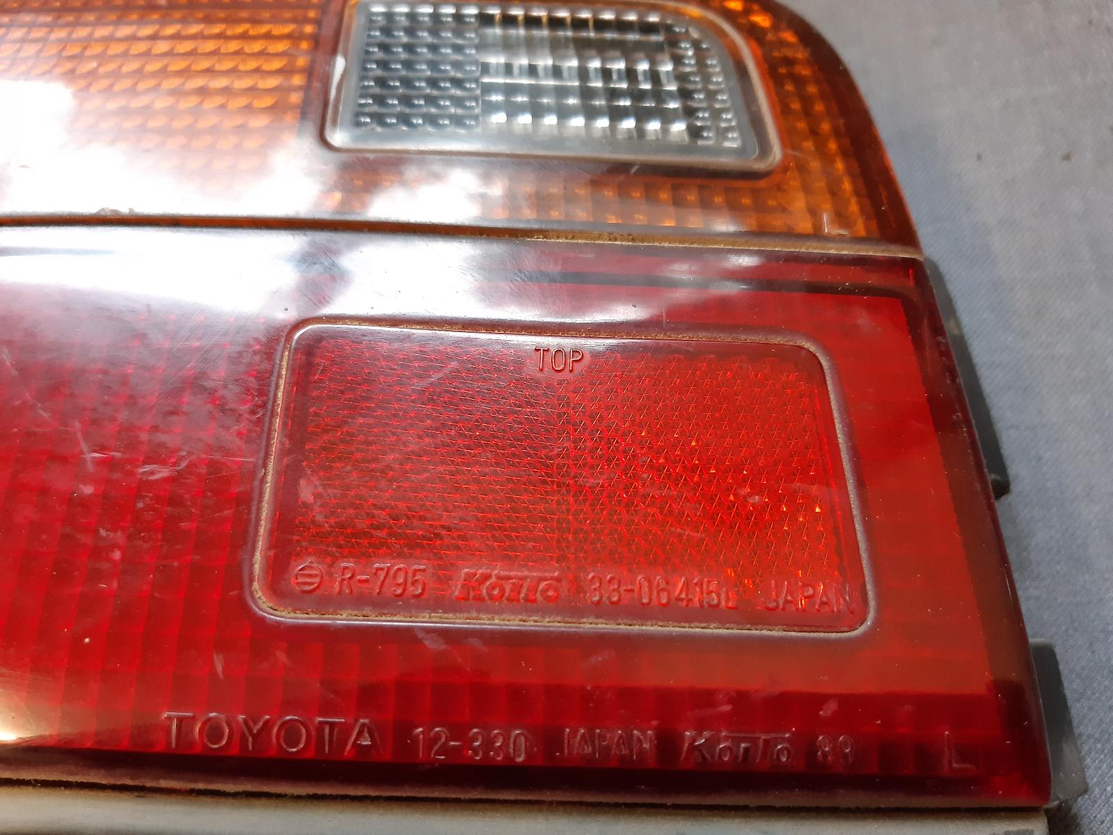 1991 TOYOTA COROLLA Left Taillight Contact us for Photo